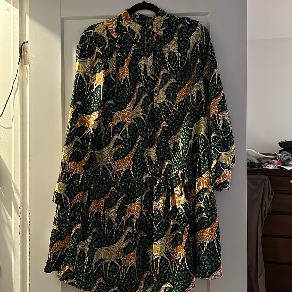 J Crew Giraffe Shirtdress